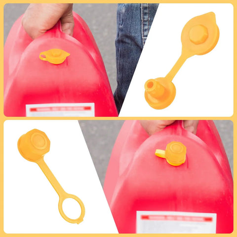 Gas Can Spout Replacement Kit 7 Piece Nozzle Set For One Half One Five And Ten Gallon Cans With Leak Proof HDPE Spouts
