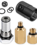 6.0L IPR Valve Socket Kit And Oil Rail Adapters Set For Ford 6.0L Powerstroke Diesel Engine High Pressure Oil Pump IPR Valve Air Test Fittings With Seal Kit 8 Pack