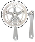 Urban Folding Bicycle Crank Set 46T 170mm 130 BCD Aluminum 6061 Crank Arm For Single Speed Bikes Durable Lightweight Sub