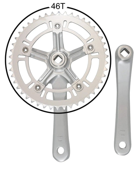 Urban Folding Bicycle Crank Set 46T 170mm 130 BCD Aluminum 6061 Crank Arm For Single Speed Bikes Durable Lightweight Sub
