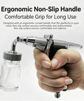 Hand holding Facial Oxygen Injector Spray Gun For Deep Hydration And Skin Rejuvenation Atomized Fine Mist Sprayer