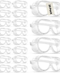 20-pack Ventilated Anti Fog Safety Goggles Eye Protection with Scratch Resistant Coating and Durable PVC Frame for work sites