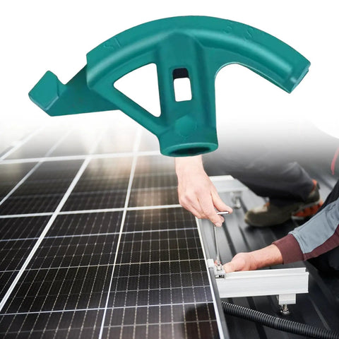 Heavy Duty Professional Tube Bending Set For Pvc Pipes And Electrical Conduits, ergonomic grip shown with solar panel installation.