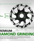 Image of a Diamond Concrete Grinding Wheel 5 Inch Cup Wheel for Stone Concrete Surface Cement Marble Granite and Thinset Removal