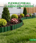 Flexible Landscape Edging Kit 59 Feet With 16 Extra Long Stakes 6 Inch Tall Plastic Border For Yard And Garden Bend To Curves