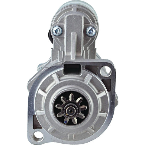 Front view of 12V 9 Tooth Starter Replacement for New Holland Boomer Tractors MT40006954, sturdy build with peak performance