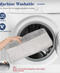 Machine washable Double Sided Electric Foot Warmer with LCD Display and Auto Shut Off being placed in washing machine