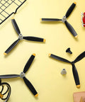 Three Pack RC Plane Propellers 3 Blade Replacement Set Compatible With F4U 761 8 761 9 761 16 T28 P47 Fighter Adapters