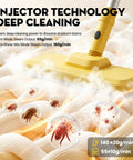 Heavy Duty Steam Cleaner Blasts 284 Degree Vapor And 70 Psi Force To Crush Stubborn Grime No Sweat Commercial Grade Multi Surface Cleaner Eases Through Kitchen Stains And Handles Deep Scrubbing Tasks Like A Total Champ, showcasing injector technology for deep cleaning.