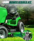 Acebri 50 Inch Deck Rebuild Kit for Craftsman Z5600 And Z5650 Lawn Mower Parts Features Heavy Duty Spindle Assemblies With Sealed Bearings For Smooth Operation Plus Three 17 Inch Blades Made To Replace OEM Number 618P09256, green riding mower deck