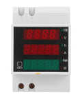 Top Shelf Digital Current And Voltage Meter Featuring Bright LED Displays For Industrial Control Systems Pro Grade Active Power Energy Monitor with multi-color display.