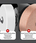 Dipisuta Cordless Mini Bench Grinder Polisher With Powerful Copper Motor And Versatile Coarse And Fine Grinding Wheels for metal grinding wheels, 36 and 60 grit.