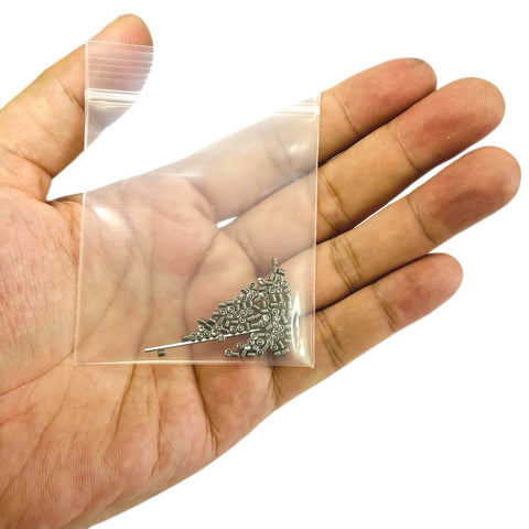 Beefy 100 Pack M2 X 2mm Set Screws Stainless Steel 304 Hex Socket Allen Head With 0.9mm Allen Wrench Included in hand
