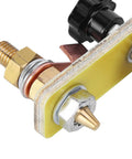 Heavy Duty Welding Magnetic Ground Clamp With 02 Inch Brass Connector And Thick Insulation close-up of brass connector and insulation detail