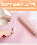 Top Tier 48 Pieces 18 Inches Paint Roller Covers Crafted With Plush Microfiber For A No Sweat Home Wall Project Heavy Duty Fast Drying Yellow 3 8 Nap Roll Cover Kit, showing hand holding a roller with microfiber cover.