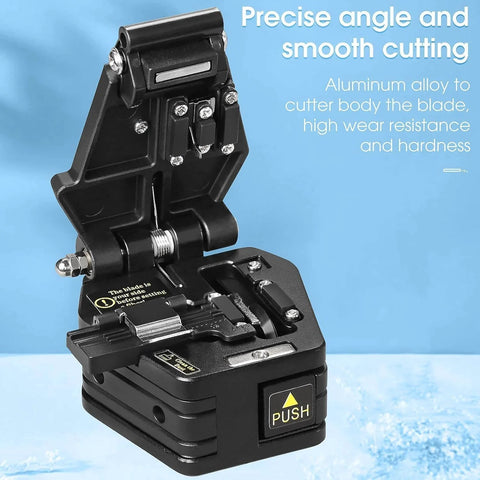 Pro Grade Fiber Optic Cleaver And Cable Cutter Set With Automatic Return, High Precision 0.8 Degree Cut For Hot Melt And Cold Welding