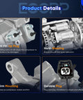 Product details of Heavy Duty Ac Compressor With Clutch Bulletproof Cooling Swap For Cadillac Cts, showing oil fill plug and mounting features.