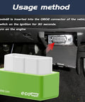 Green EcoOBD2 Plug And Play Fuel Saver Device For Cars 2000 And Newer 4 Pack Helps Cut Fuel Costs By About 15 Percent