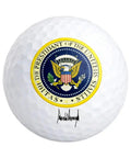 Trump Signature Golf Balls 3 Pack With Display Gift Box Dope Collectible Golf Balls For Trump Fans Political Memorabilia