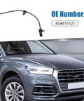 Rear brake pad wear sensor cable for Audi Q5 2018, OE 80A615121, black plastic.