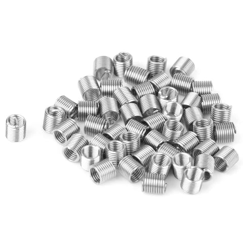 50 Pieces Stainless Steel Helicoil Thread Repair Kit M3 X 2D Set for Aluminum and Soft Metals DIY Friendly Restore Damaged Threads and Reinforce Fasteners With Durable Inserts for Repeated Disassembly and Reliable Strong Connections