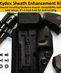 Heavy Duty Chicago Screws One Quarter Inch Twenty Pack Holster Screw Kit For Diy Kydex Belts And Leather Clips Built Tough With Solid Carbon Steel Truss Heads And Tight Spacers on Kydex sheath with mounting screws