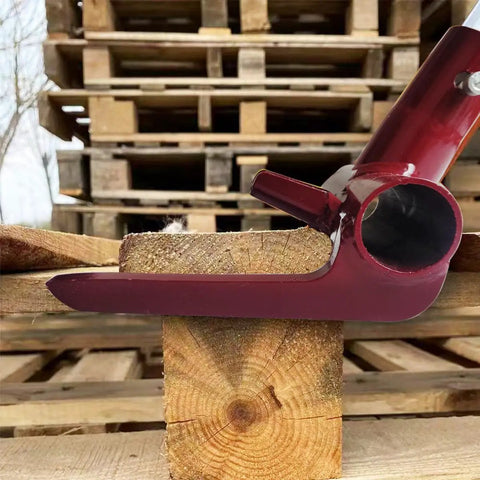 Back-Saver Pallet Breaker Head Only With Nail Puller, Red Pallet Removal Tool For Easy Disassembly Of Wooden Pallets, 1-inch pipe handle