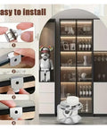 Heavy Duty Zinc Alloy Adjustable Glass Shelf Brackets For Shower Glass And Floating Shelves 30 Pack installation guide