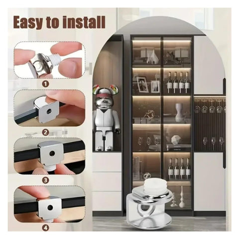 Heavy Duty Zinc Alloy Adjustable Glass Shelf Brackets For Shower Glass And Floating Shelves 30 Pack installation guide