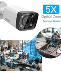 4MP PoE Bullet Security Camera With 5X Optical Zoom Motorized Lens 2.7-13.5mm capturing detailed indoor scene