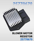 Solid Drop-In Blower Motor Resistor For Ram 1500 2500 3500 Dodge Journey Caliber Avenger Sebring Jeep Compass Patriot Wrangler ProMaster 1500 Auto Climate Control detailed view with metal fins.