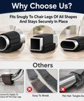 Comparison of 10 Pack Sled Base Chair Floor Protectors Wrap Around Felt Pads and inferior alternatives.