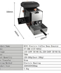 Top Shelf Electric Coffee Roaster For Home Use Featuring Adjustable 100 To 220 Degree Heat Settings with durable build and compact size.