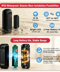 Smart Door Chime Alarm For Home And Office, Instant Door Open Alerts To Your Phone, No Brainer Setup, Great For Kids Safety And Dementia Care, 20 Chimes, 5 Volume Levels, 2.4GHz Connection, Reliable Wireless Security. IP55 waterproof door sensor