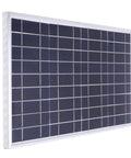 100 Watt Solar Panel Kit For Off Grid Power On The Go, 12V Battery Charger For RV Boat Marine And Home, angled solar panel