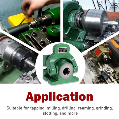 5C Collet Chuck Vertical And Horizontal Fixture Beefy Heavy Duty for milling, drilling, tapping diverse machine applications.