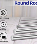 4mm Diameter 300mm Length 304 Stainless Steel Solid Round Rods 5 Pack for DIY showing different sizes and quality features