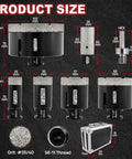 Amazon DT-DIATOOL diamond core drill kit with 25/35/51/65/102mm bits and 25mm diamond finger bit; vacuum brazed hole saw set