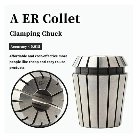 Heavy Duty One Piece Collet Chuck For CNC Milling Tool Holder With Hella Tight Zero Point Zero Zero Five Mm Runout And Rock Solid Precision Grooves For Reliable Industrial Machining Jobs close-up view showing gripping design.
