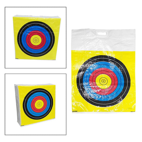 High Visibility Archery Target Replacement Cover Bag for Outdoor Range Practice with colorful rings in PE material