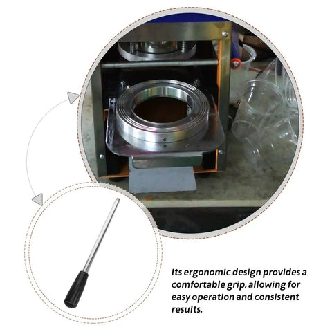 Pro Grade Cup Sealer Lever Handle Accessory For Milk Tea Shops Made Of Plastic And Stainless Steel Easy Install Versatile Sealing Machine Part To Boost Production Efficiency, silver lever handle, cup sealer machine