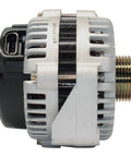 Remanufactured Alternator With High Quality Bearings And Double Lip Seals For Low Friction And Quiet Operation Electronically Tested Rotors And Stators With Secondary Insulation For Real Reliable Auto Electrical Power side view