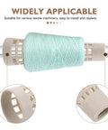Plastic Yarn Bobbins Set Of 20, Tapered Tower Spools Made From PP Material To Prevent Tangling And Surface Damage, Ideal For Dyeing, Steaming, Bulk Textile Production And Sewing Supplies. yarn bobbin on spindle