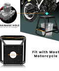 Heavy Duty Motorcycle Stand for Dirt Bikes and Off Road MX Rides Built Tough Universal Fit Powder Coated Steel Non Slip Maintenance Stand for Dirt Bike Servicing and Repairs Black Finish