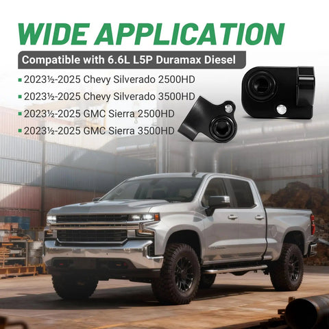 MAP Sensor Relocation Spacer Kit For 2023 To 2025 Chevy Silverado And GMC Sierra 2500HD 3500HD With 6.6L L5P Duramax Diesel, keeps sensors visible