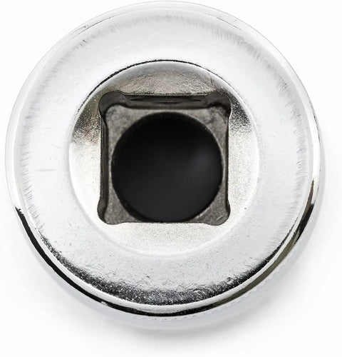Close-up of socket from Quarter Inch Drive 51-Piece Socket Set With 6-Point SAE And Metric Sockets, Standard And Deep