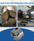 K11-80 3 Inch 3 Jaw Self Centering Lathe Chuck For CNC Drilling Milling Machine With Two Sets Of Hardened Steel Jaws
