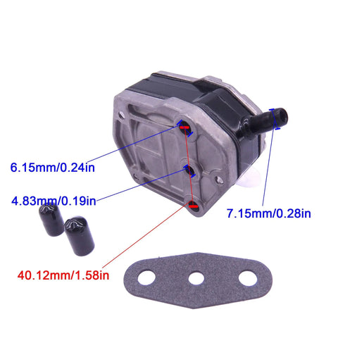 Drop-In Outboard Fuel Pump Assembly For 2-Stroke Marine Engines 25HP To 90HP 1995 To 2014 Models 6A0-24410-00 Series Includes Gasket