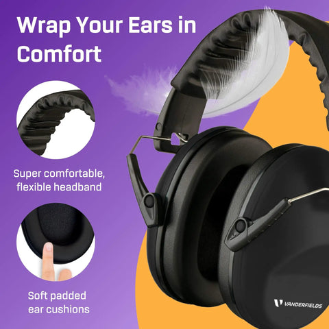 Hearing Protection Ear Muffs With 31 dB Noise Reduction For Shooting Lawn Mowing DIY And Construction Noise Canceling Safety Headphones