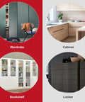 Ultra Thin Magnetic Cabinet Catch With Powerful Hold For Kitchen Cabinets, Drawers, Closets and Cupboards, image of storage solutions.